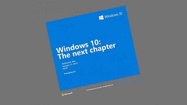 Windows 10或将在2015年1月21日发布