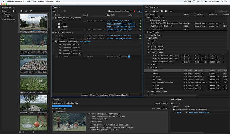 Adobe Media Encoder CC 2018