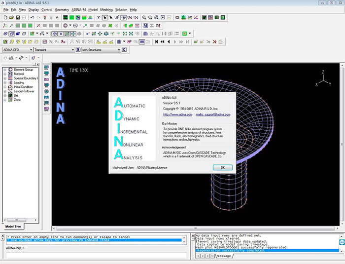 ADINA System 9.9.0 破解版下载【Win+Linux】