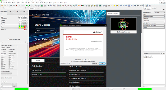 Cadence SPB Allegro and OrCAD v17.20-2016 HF083 破解版下载