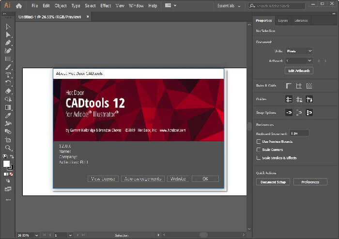 Hot Door CADtools for Adobe Illustrator 12.2.7 破解版下载