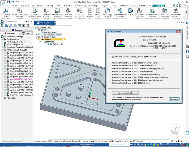 CAMWorks 2019 SP1 for Solid Edge 破解版下载