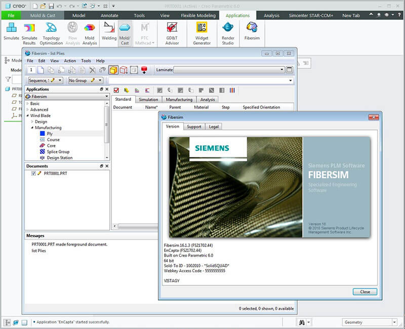 Siemens FiberSIM 17.1.2 for Creo 破解版下载