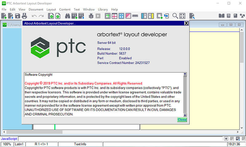 PTC Arbortext Layout Developer 12.1.1.0 破解版下载