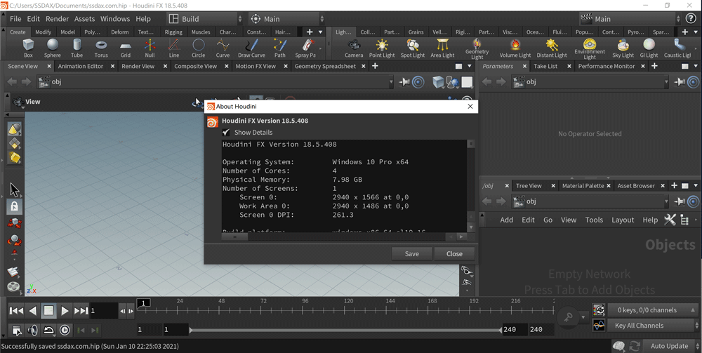 SideFX Houdini FX 18.5.696 破解版下载【Win+Mac】