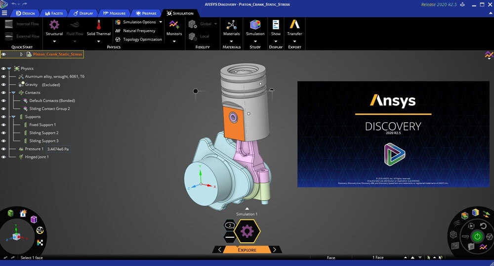 ANSYS Discovery Ultimate 2020 R2.5 破解版下载