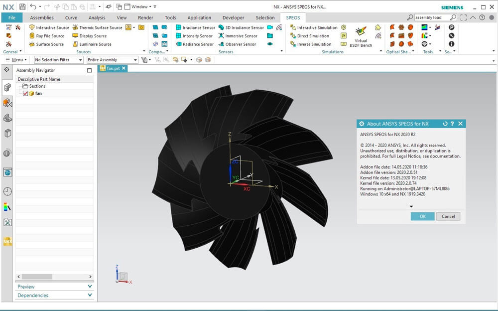 ANSYS SPEOS 2020 R2 for Siemens NX 破解版下载