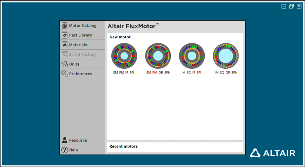 Altair FluxMotor 2020.1.1 破解版下载