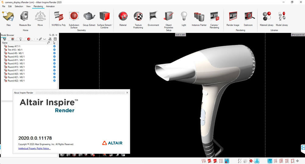 Altair Inspire Render 2020.1.1 破解版下载