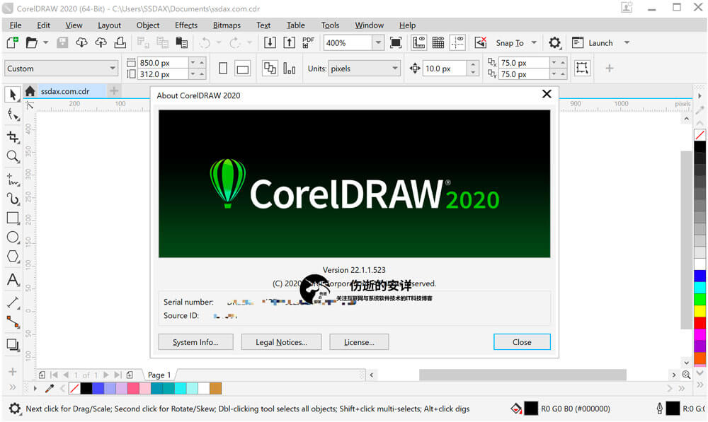 CorelDRAW Graphics Suite 2020 v22.2.0.532 多国语言版下载【Win+Mac+注册机+激活教程】