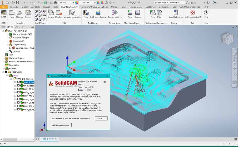 InventorCAM 2020 SP4 for Autodesk Inventor 破解版下载