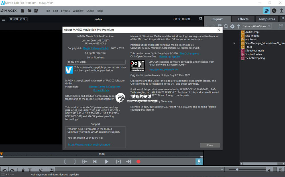 MAGIX Movie Edit Pro 2021 Premium 20.0.1.80 破解版下载