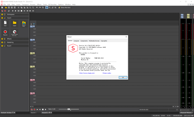 MAGIX SOUND FORGE Audio Studio 14.0.86 破解版下载