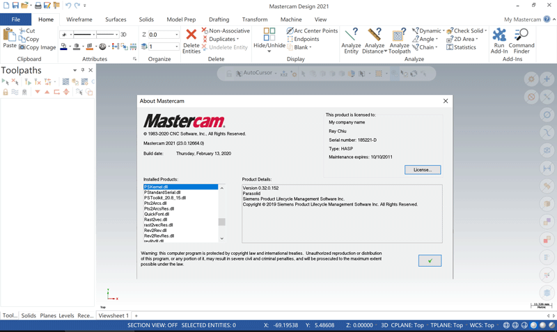 Mastercam 2021 Update3 v23.0.25036.0 破解版下载