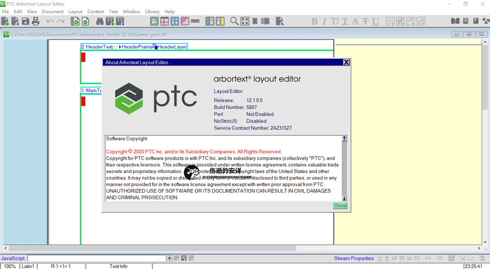 PTC Arbortext Layout Editor 12.1.1.0 破解版下载