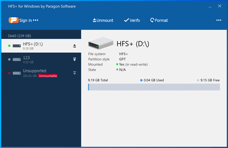 Paragon HFS+ for Windows 11.3.271 破解版下载