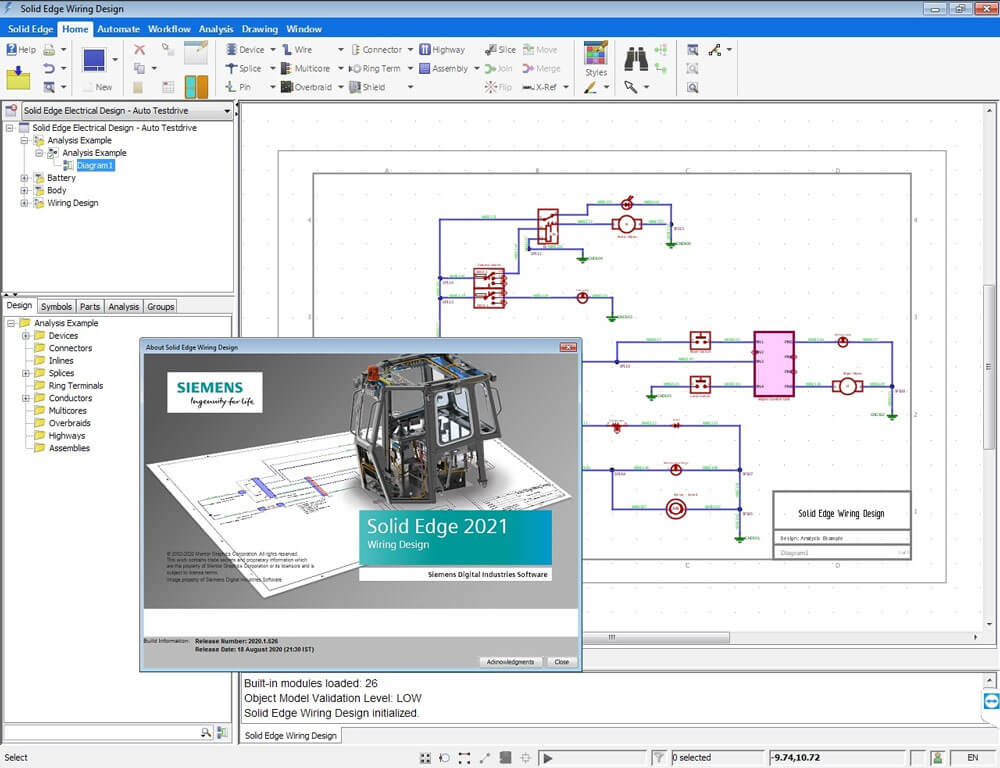 Siemens Solid Edge Electrical Design 2021 破解版下载