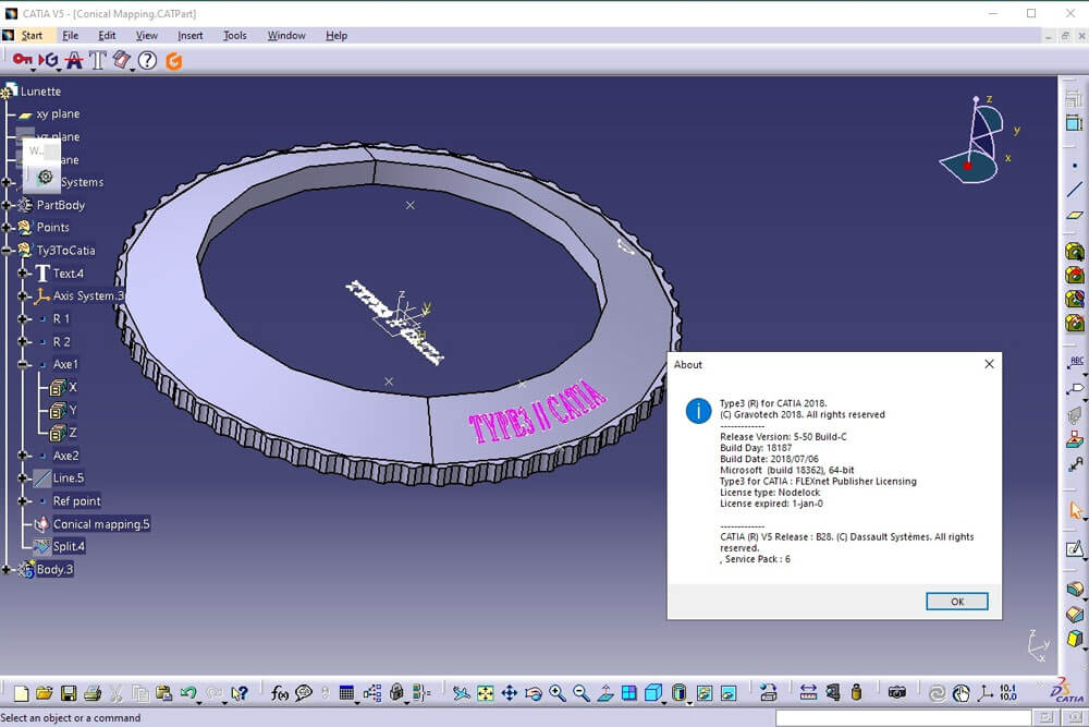 Type3 CAA for CATIA v5.5C 20330 V5R30 破解版下载