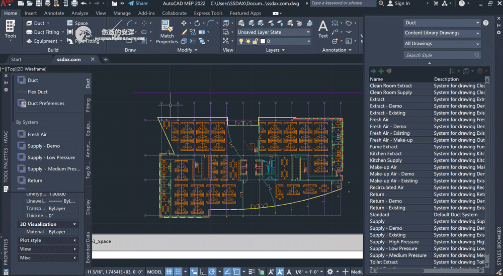 Autodesk AutoCAD MEP 2022.0.1 破解版下载