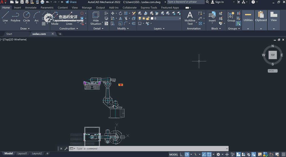 Autodesk AutoCAD Mechanical 2022.0.1 破解版下载