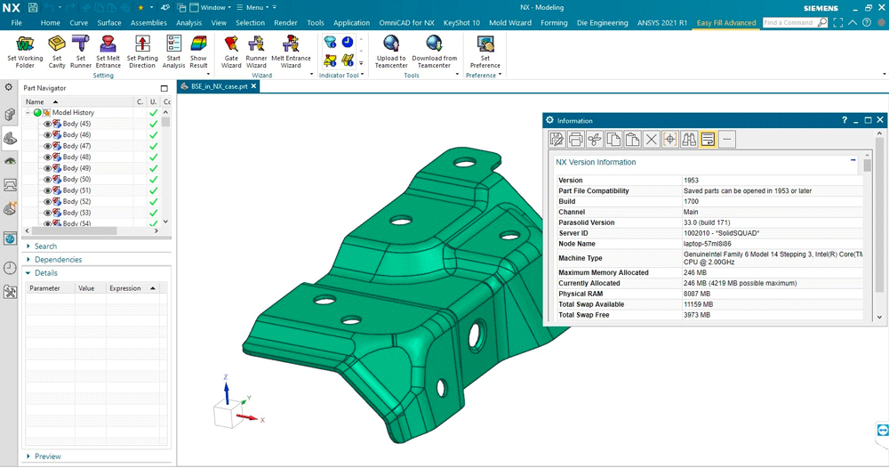 Mold Wizard Easy Fill Advanced for NX 破解版下载