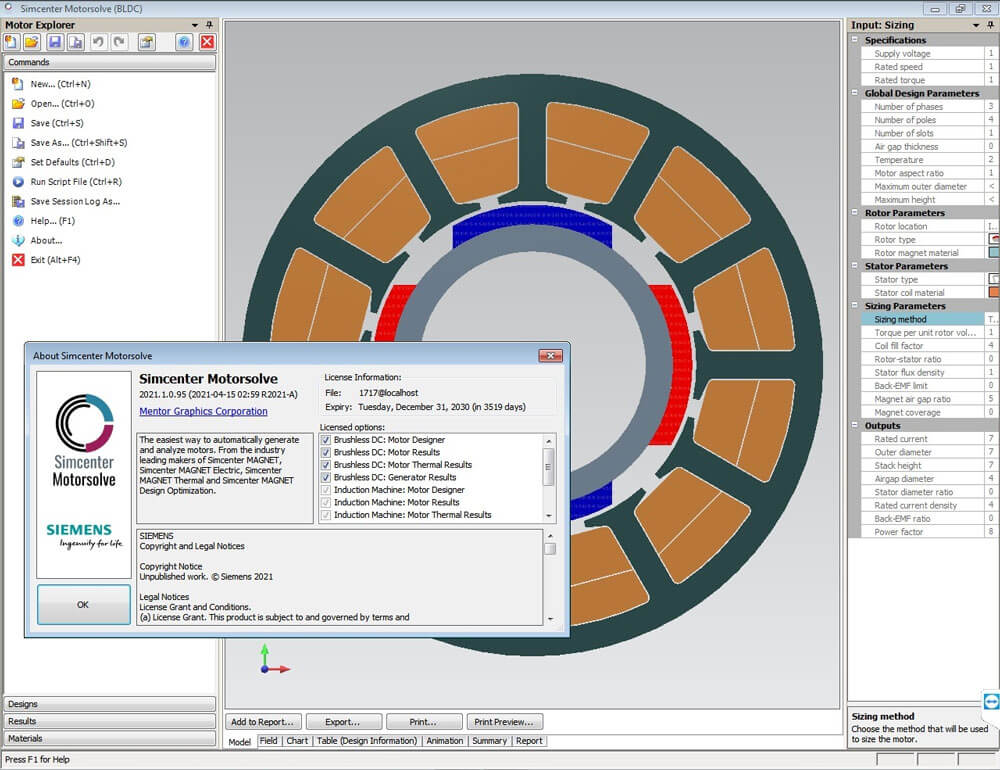 Siemens Simcenter MotorSolve 2021.1 破解版下载