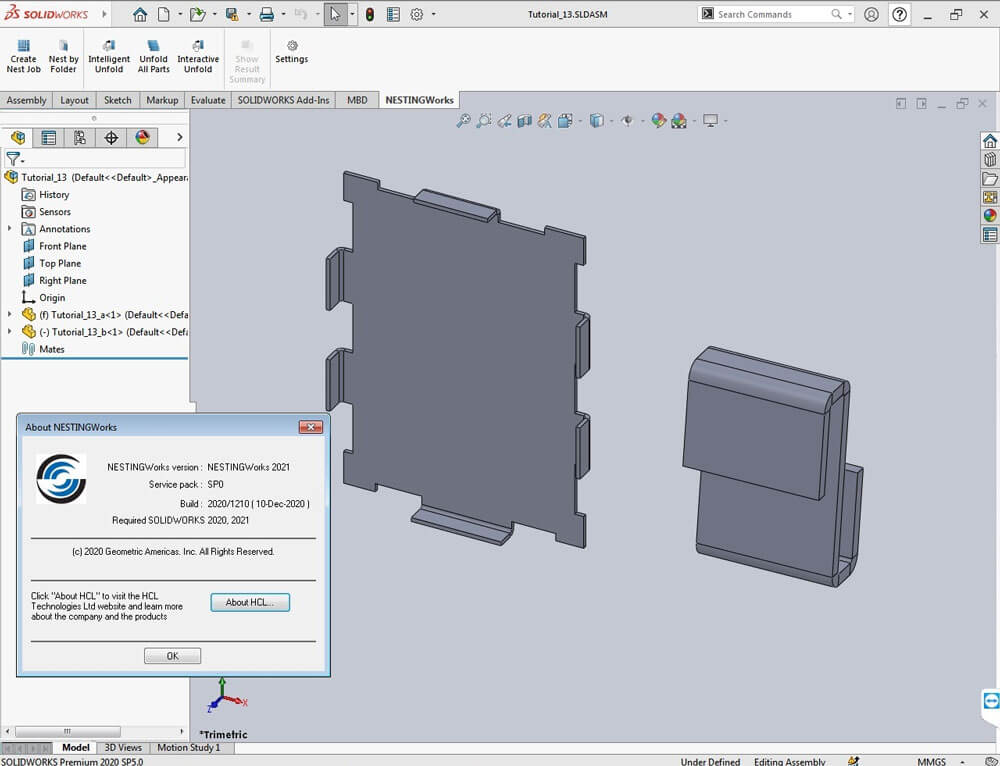 Geometric NestingWorks 2021 SP2 for SolidWorks 破解版下载