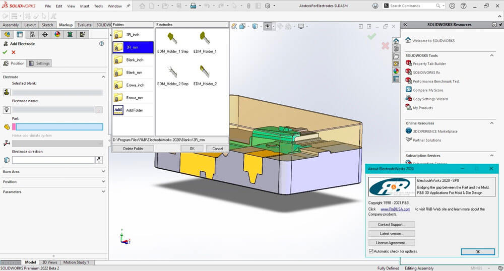 R&B ElectrodeWorks 2020 SP0.1 for SolidWorks 破解版下载