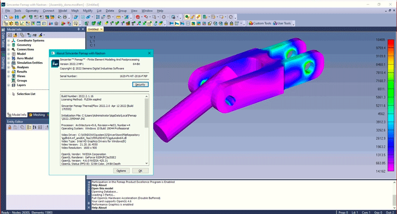 Siemens Simcenter FEMAP 2022.2.1 with NX Nastran 破解版下载