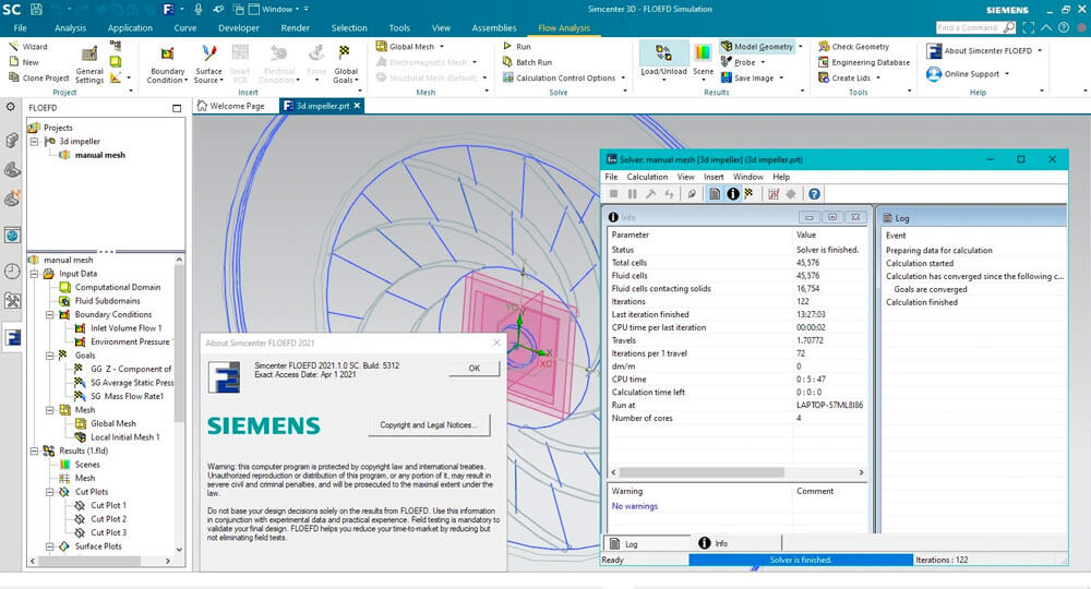 Siemens Simcenter FloEFD 2021.2.1 v5446 for Simcenter3D 破解版下载