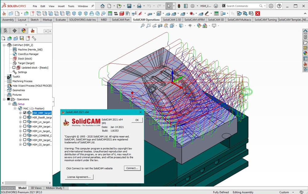 SolidCAM 2021 SP5 HF6 for SolidWorks 破解版下载