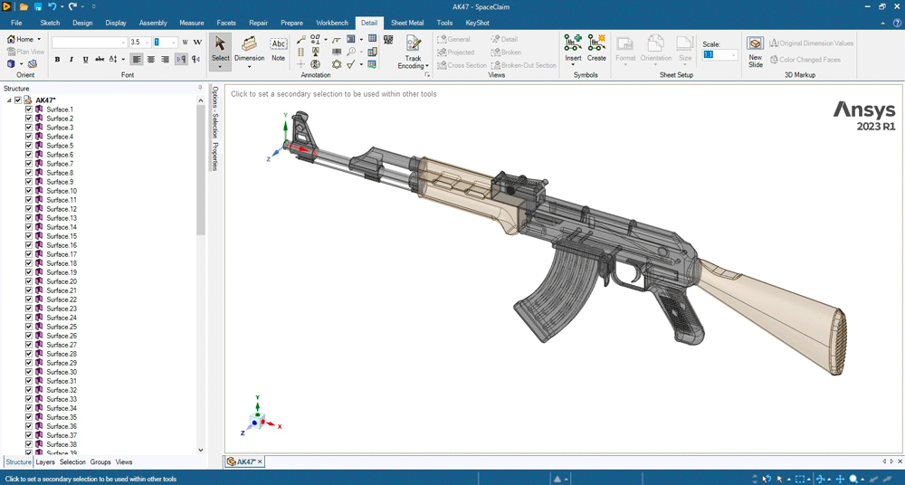 ANSYS SpaceClaim 2023 R1 破解版下载