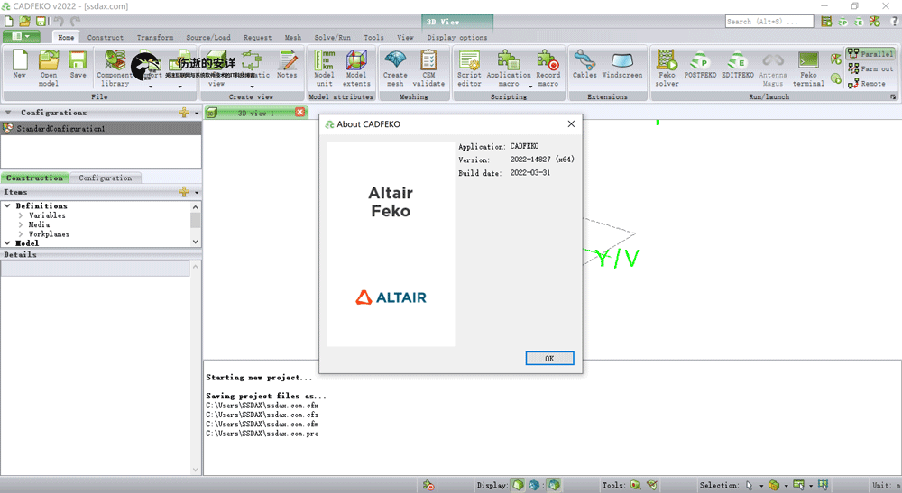 Altair HW FEKO 2022.3.0 破解版下载