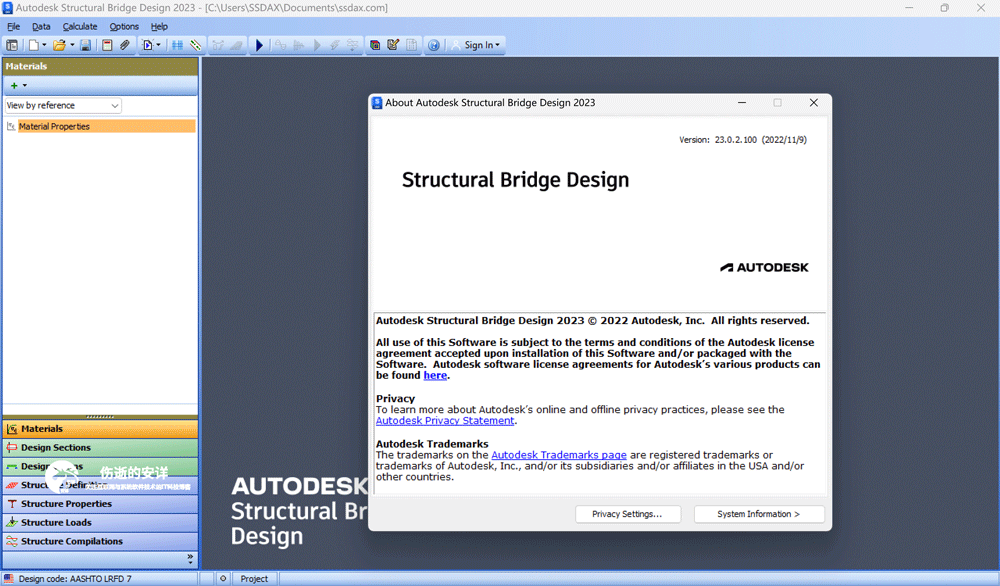 Autodesk Structural Bridge Design 2023.0.2 破解版下载