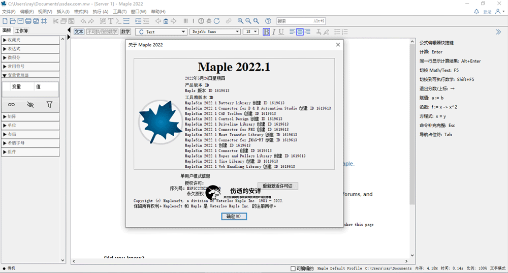 Maplesoft Maple 2022.2 破解版下载【Win+Linux】