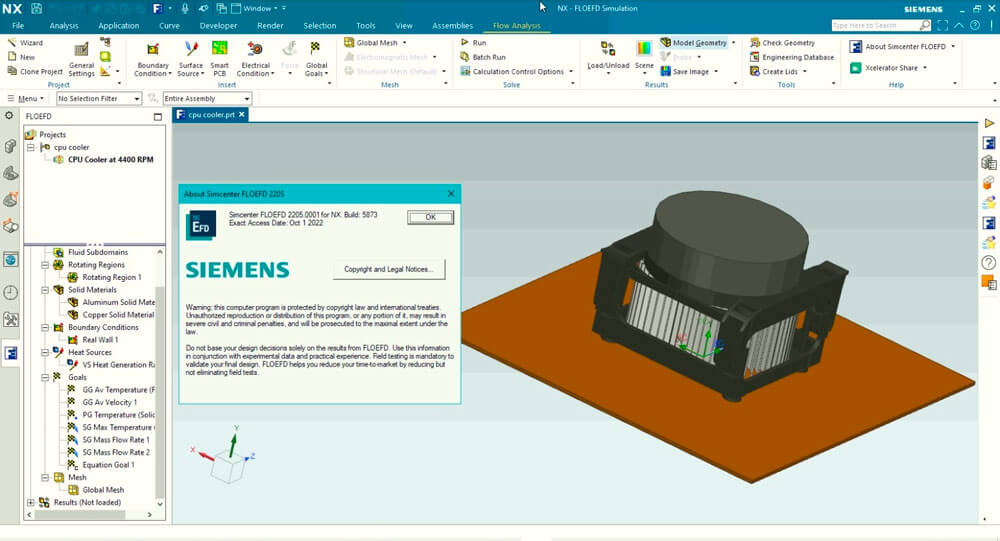 Siemens Simcenter FloEFD 2205.0002 v5970 for Siemens NX 破解版下载