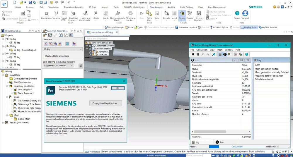 Siemens Simcenter FloEFD 2022.1.0 v5572 for Solid Edge 破解版下载