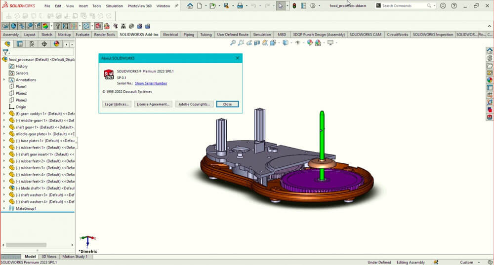 Dassault SolidWorks Premium 2023 SP5.0 破解版下载【附注册机+破解教程】