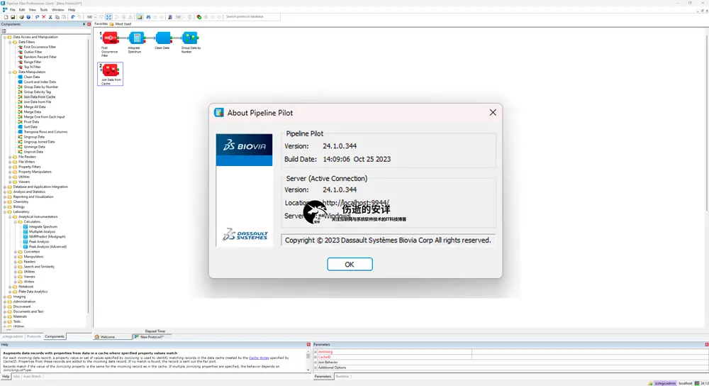 BIOVIA Pipeline Pilot 2024 v24.1.0.334 破解版下载
