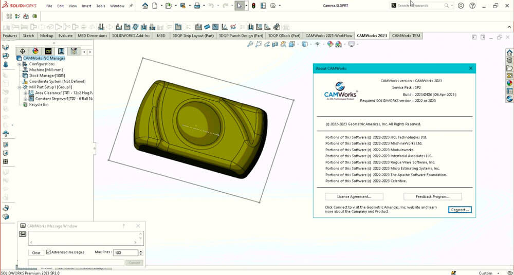 CAMWorks 2023 SP5 for SolidWorks 破解版下载