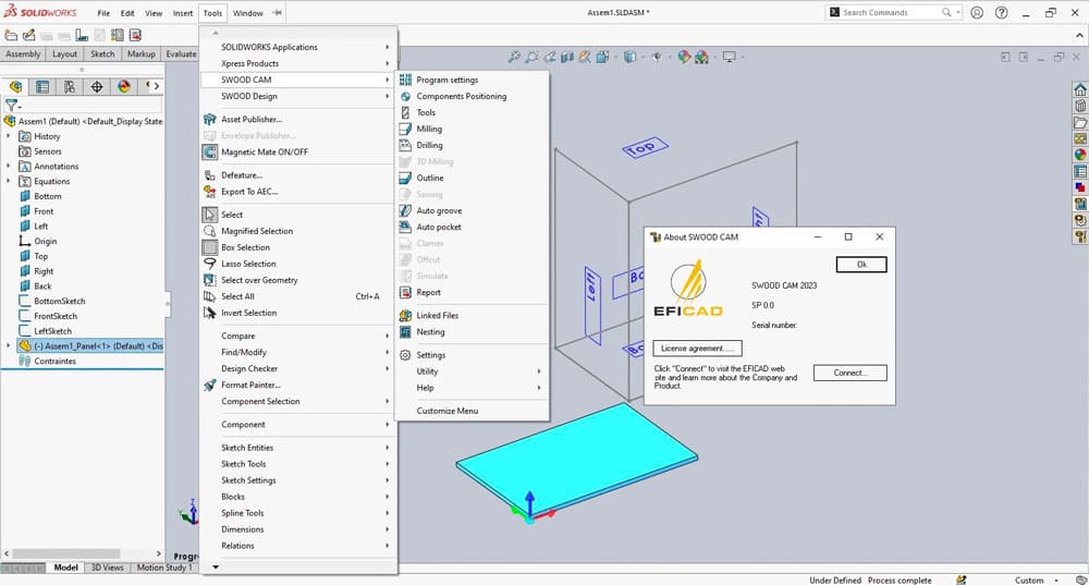 EFICAD SWOOD 2023 SP2.0 for Solidworks 破解版下载