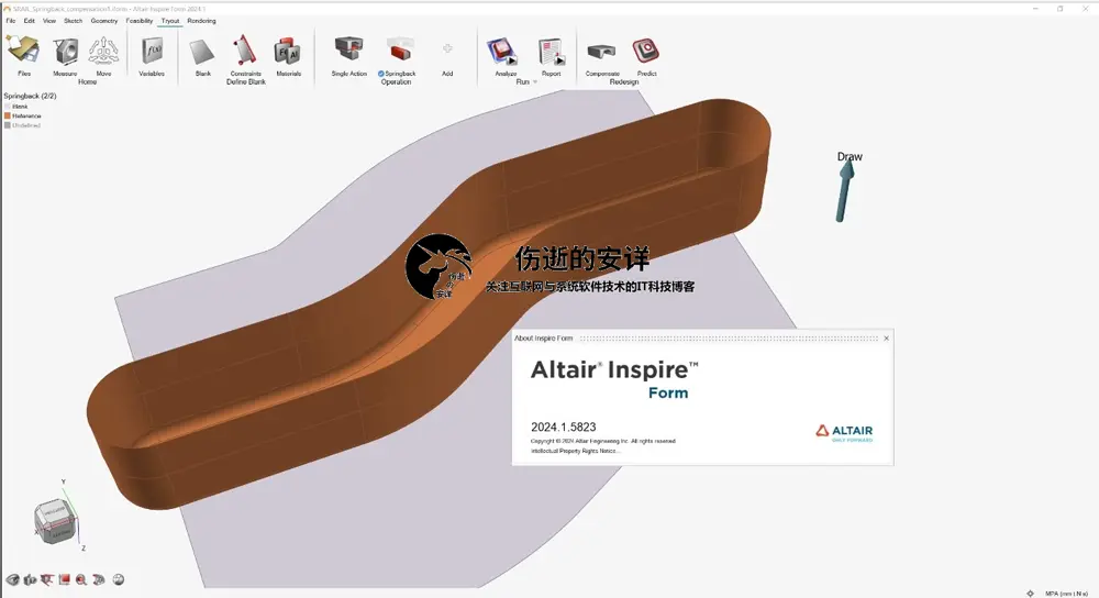 Altair Inspire Form 2024.1 破解版下载