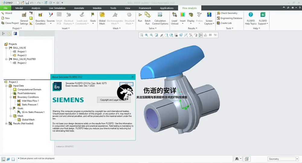 Siemens Simcenter FloEFD 2312.0 v6723 for PTC Creo 破解版下载