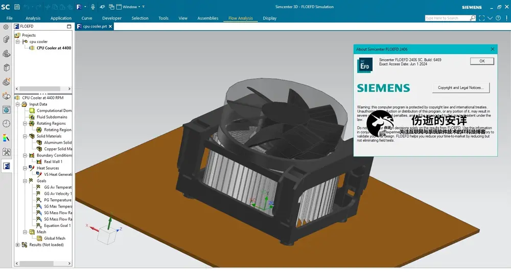 Siemens Simcenter FloEFD 2406.0 v6469 for Simcenter3D 破解版下载