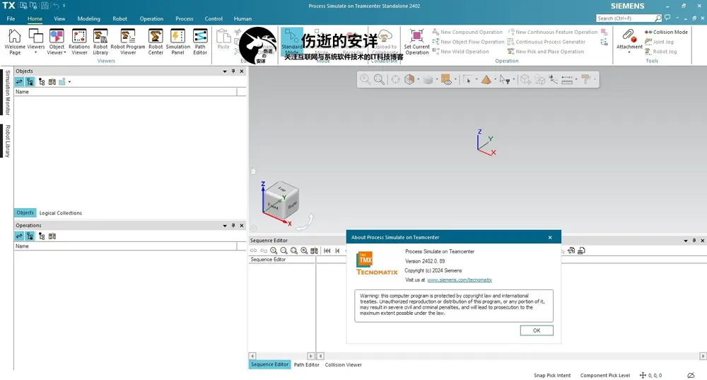 Siemens Tecnomatix Process Simulate 2402 破解版下载