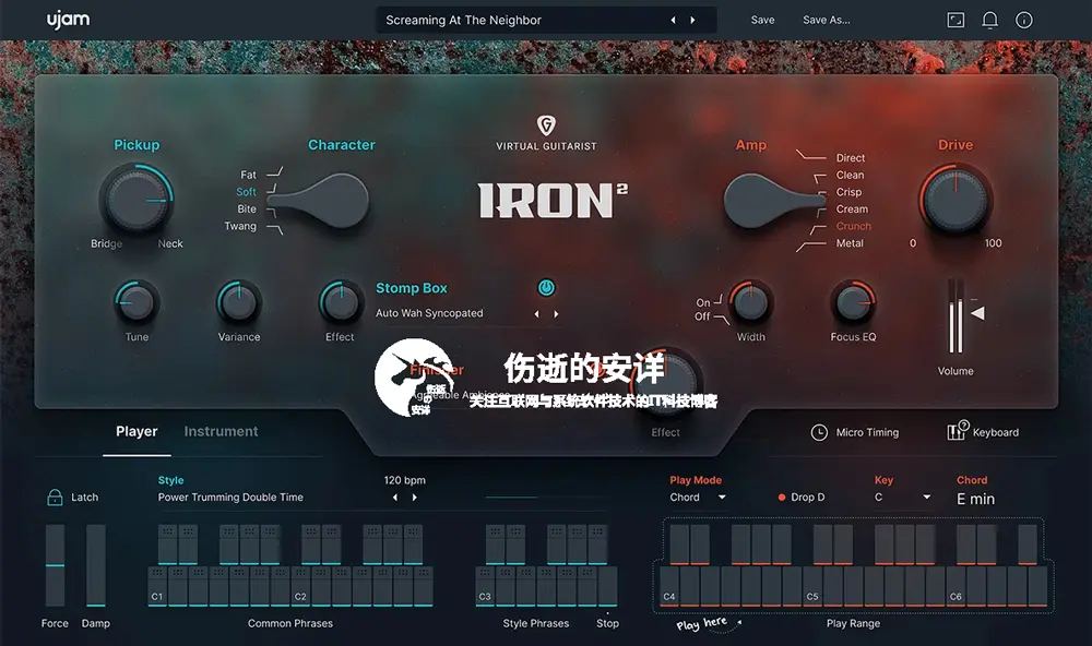 UJAM Virtual Guitarist Iron 2 v2.3.0 破解版下载